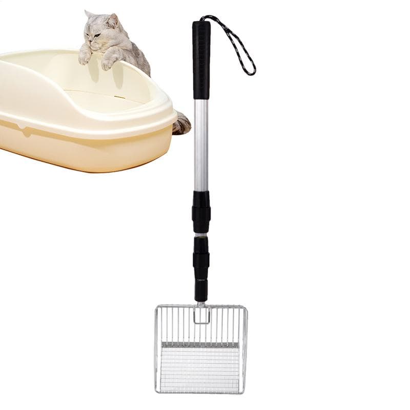Ramasse-crottes de poulet extensible Pelle de nettoyage pour poulailler Pour séparer les déjections noir