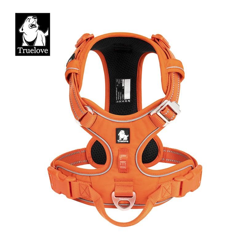 TRUE LOVE Harnais pour animal de compagnie anti-traction en nylon réfléchissant pour chien, réglable, confortable, contrôle, marchepied, Brilliant