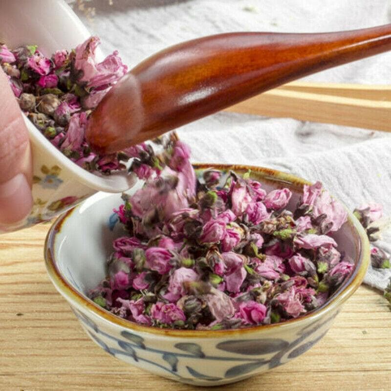 Thé chinois aux fleurs de pêche séchées fraîches, en vrac, soins de santé, perte de poids