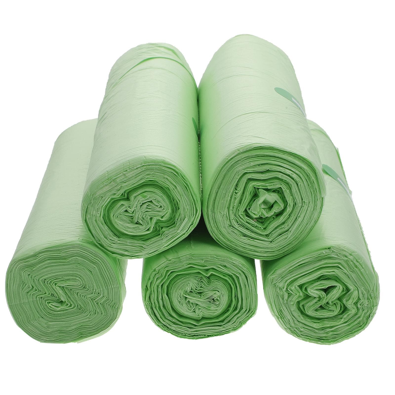 100 sacs poubelles biodégradables pour compost, jetables et compostables vert clair
