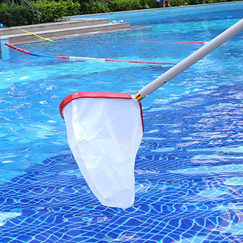 Épuisette de piscine à mailles fines Épuisette de piscine avec manche en aluminium Épuisette de piscine professionnelle Épuisette de nettoyage de