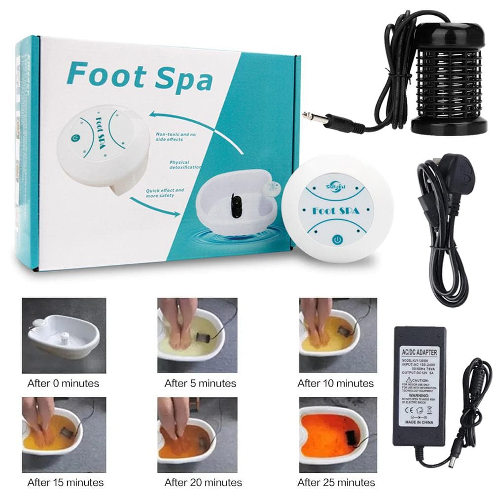 Bain de pieds ionique détoxifiant Mini bain de pieds Détoxifiant ionique Thérapie de santé Nettoyage Spa pour les pieds Vibrat Whirlpool Care
