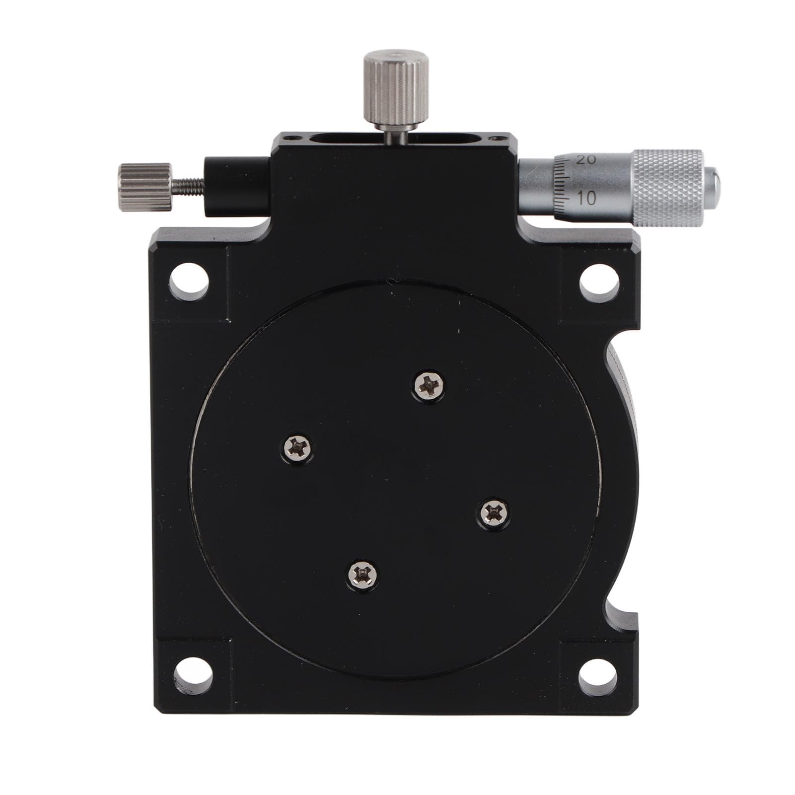 Plateforme de Déplacement Manuel Axes R Platine Linéaire Rotative 360 degrés Table Coulissante 60mm RS60?L