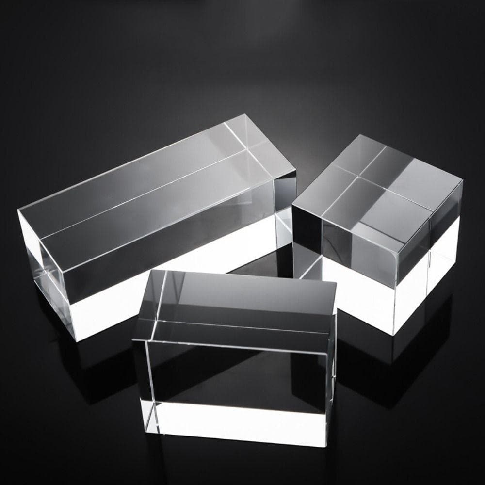 Présentoirs Élévateurs pour Bijoux en Cristal K9 Piédestaux d'Artisanat Solide Collection Support d'Exposition Parfum