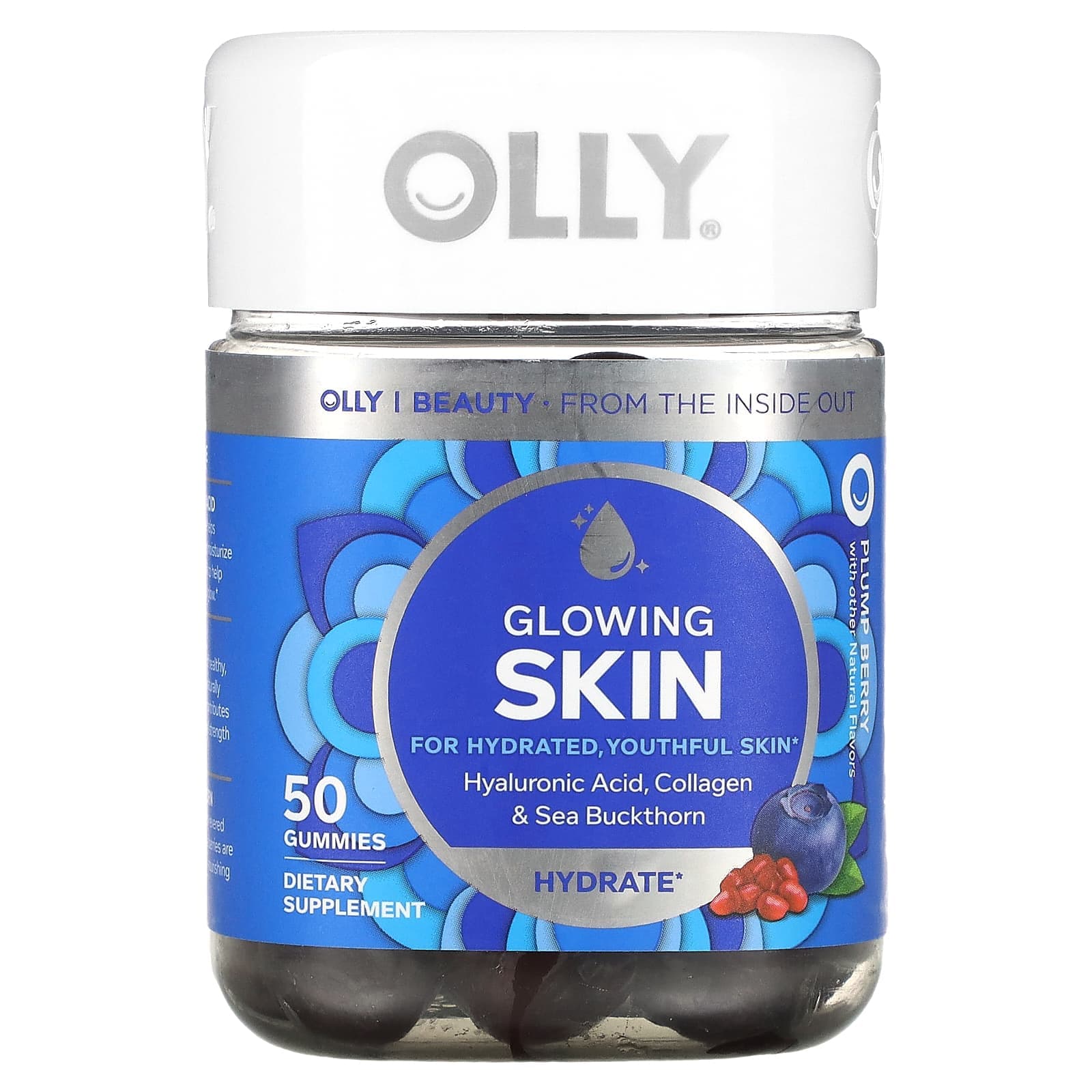 OLLY, peau éclatante, baies charnues, 50 gummies