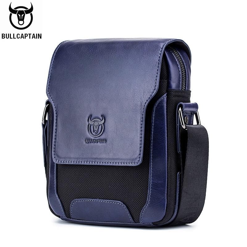 BULLCAPTAIN Homme Sac de Messager Hommes En Cuir Véritable Sacs À Bandoulière D'affaires Sac Casual Célèbre Marque Mâle Sac À Main Sacs marron