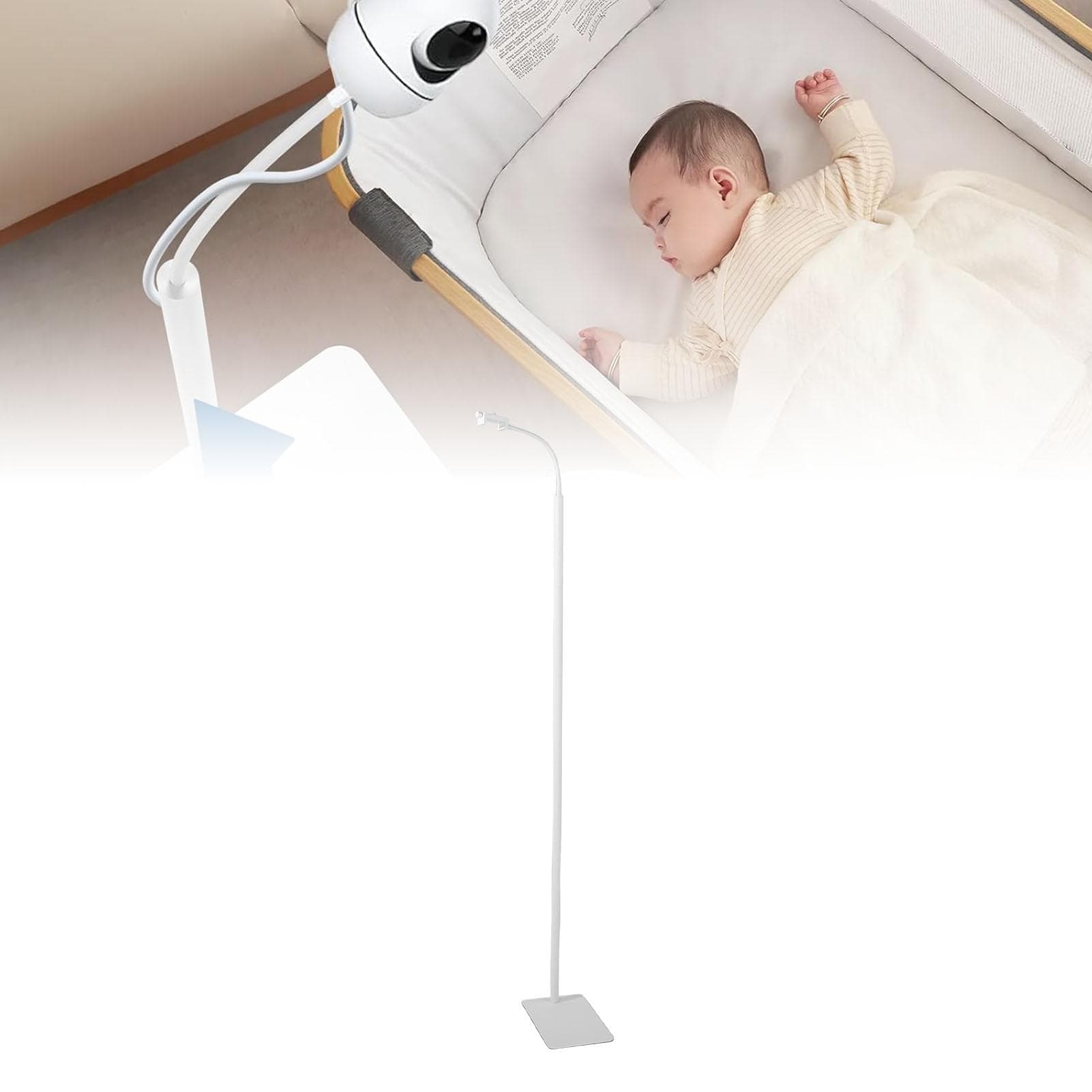 Support de Sol pour Caméra Bébé Support de Montage Hauteur Rotatif Col de Cygne Support   Convient pour Infant Optics DXR-8 Pro