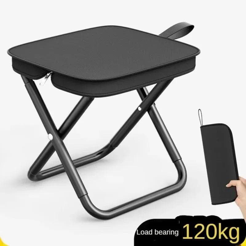 Chaise Pliante Multifonctionnelle Portable pour Pique-Nique en Plein Air, Tabouret de Pêche Ultra Léger, Tabouret de Voyage, Accessoires de Pêche