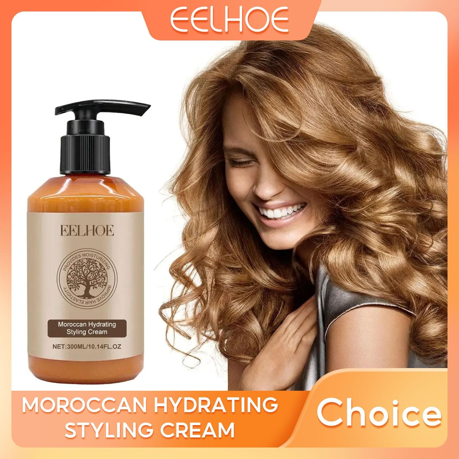 Crème Volumatrice pour Cheveux Après-Shampoing Produits de Coiffure Marocains Définition des Boucles Nourrir l'Essence Hydratants Amplificateurs de