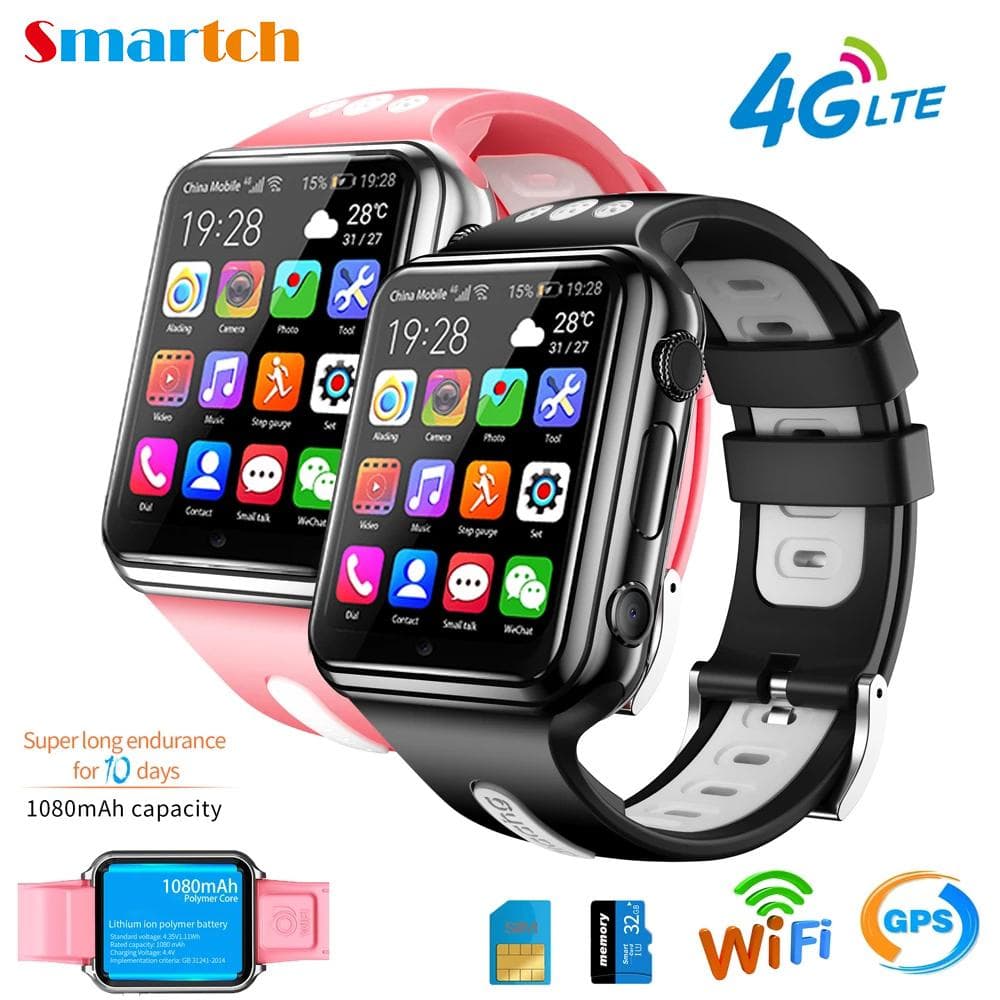 H1/w5 4g Gps Wifi Localisation étudiant/enfants montre intelligente téléphone système Android horloge App installer Bluetooth Smartwatch carte Sim