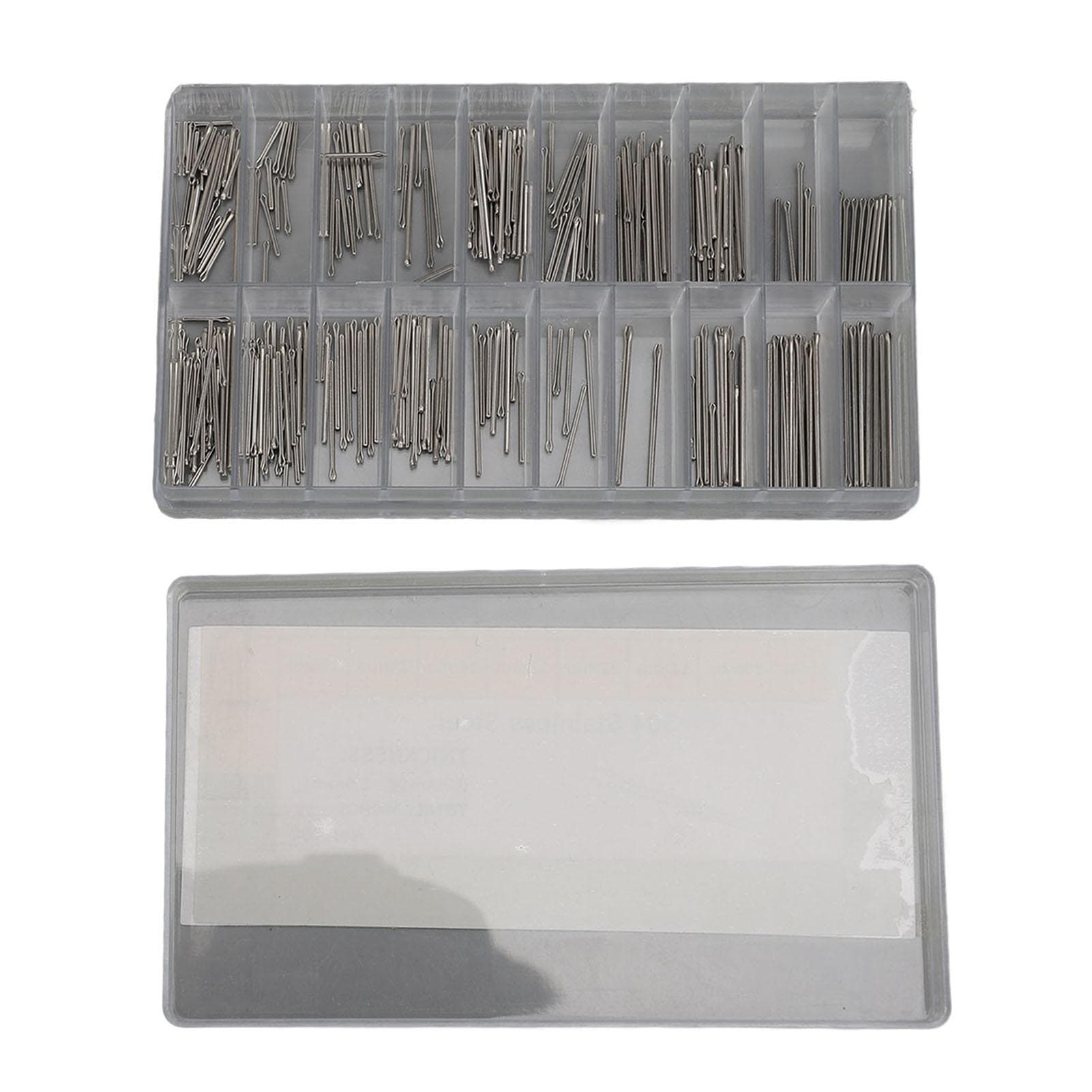 300pcs Goupille Fendue de Montre Acier Inoxydable Maillon de Bracelet Goupille Bêta pour Horloger Réparation de Montre 1.0mm