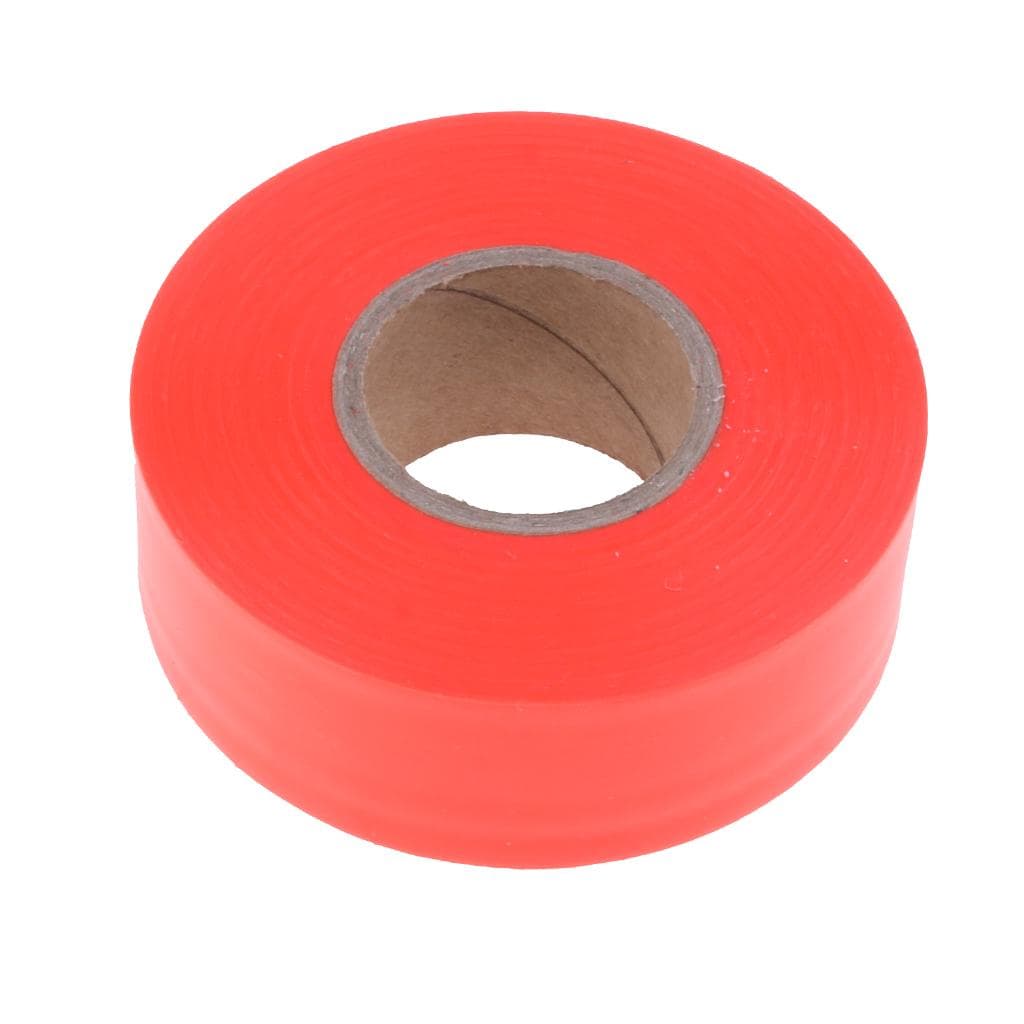 Ruban de Balisage de Sentier 45m - Respectueux de l'Environnement Orange Fluo Robuste Résistant aux Intempéries Ruban de Chasse orange