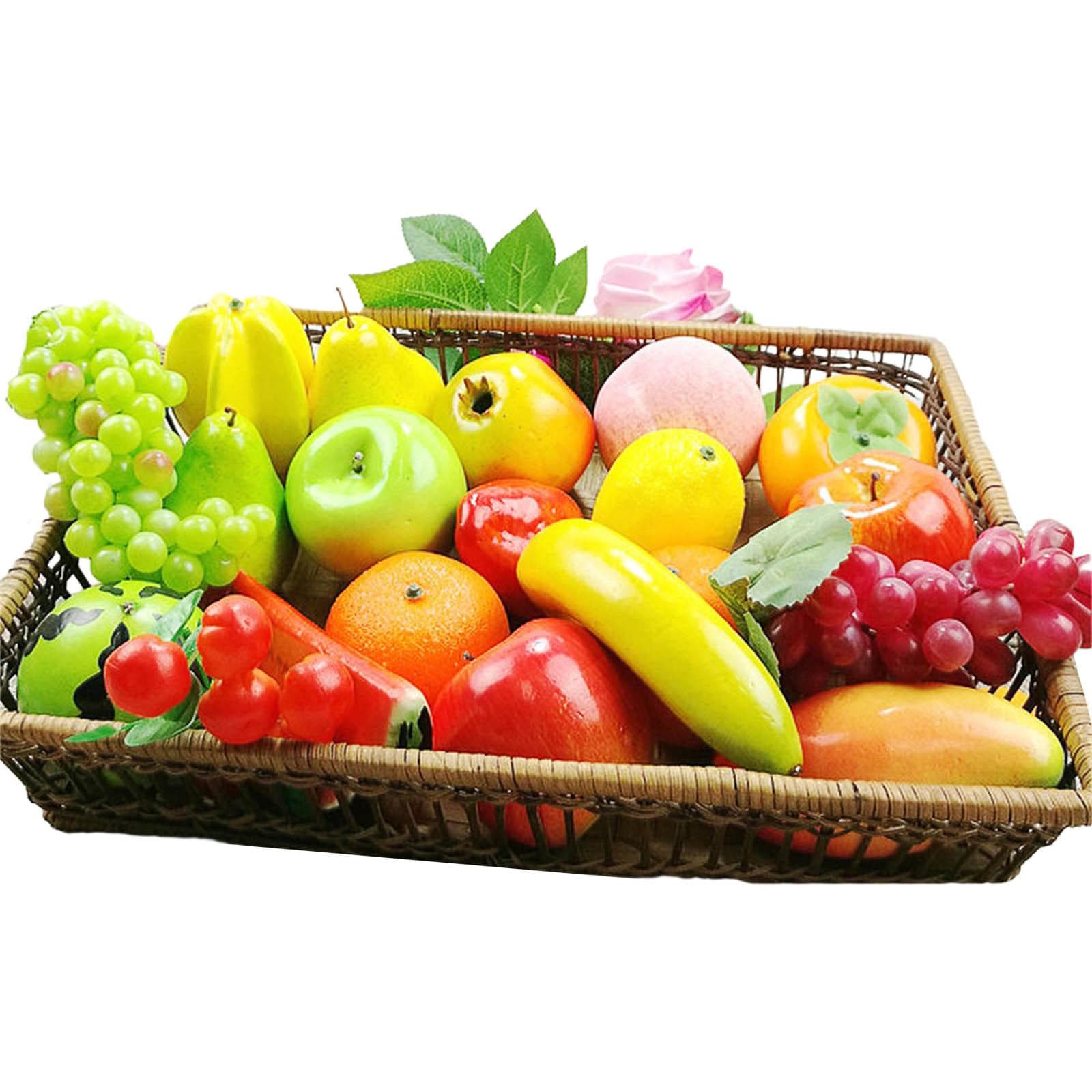 Simulation de fruits artificiels, citron, fraise, décoration de mariage, accessoires de photographie culinaire, fournitures pour maternelles