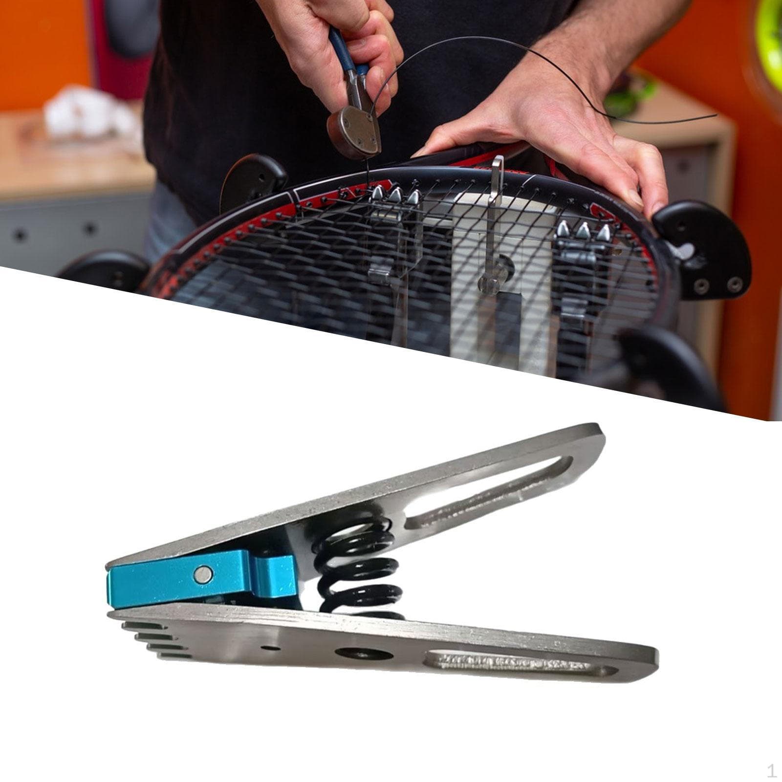 Pince pour cordage de badminton, Accessoire pour machine à corder, Pince volante à 5 broches, Compact pour la réparation