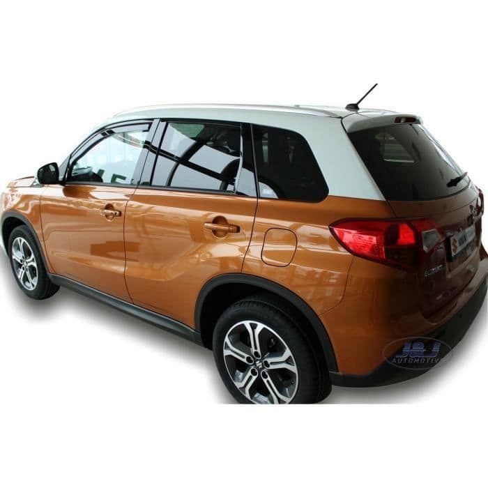 Déflecteurs d'air - J&J AUTOMOTIVE - Suzuki Vitara 2 - Fumé - Acrylique renforcé - Installation facile