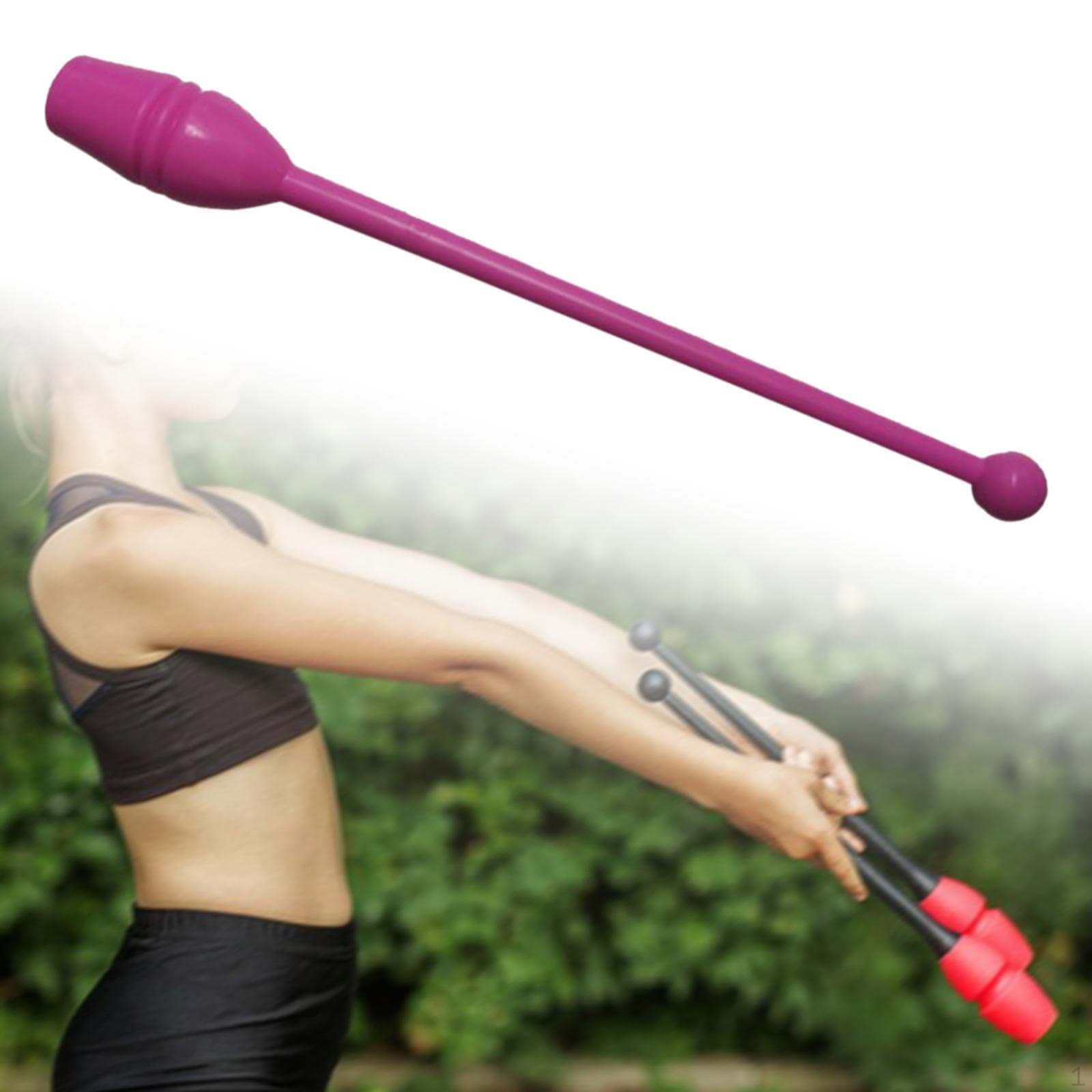 Bâton de gymnastique 13,8 '' Accessoire de danse Portable Multifonction Équipements d'entraînement de poteau de gymnastique pour bleu