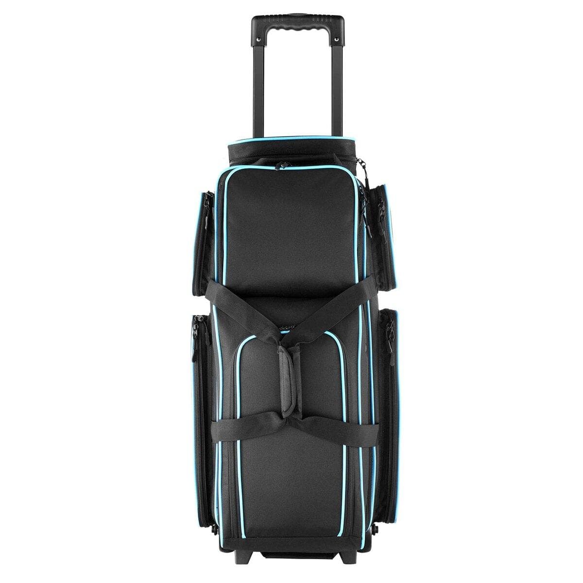 Sac de Bowling 3 Boules avec Roues Double Rouleur Sac de Bowling Compartiment à Chaussures