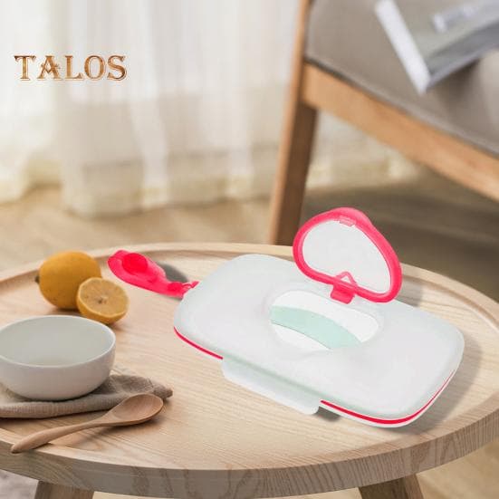 Distributeur de lingettes humides, couvercle en forme de cœur d'amour, résistant à la saleté, réutilisable, robuste, porte-mouchoirs pour bébé