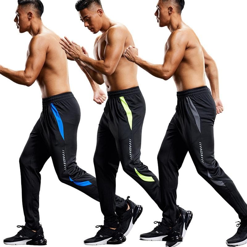 Pantalon de Jogging pour hommes avec poches zippées pantalon d'entraînement de Football pantalon de sport décontracté de basket-ball pantalon de