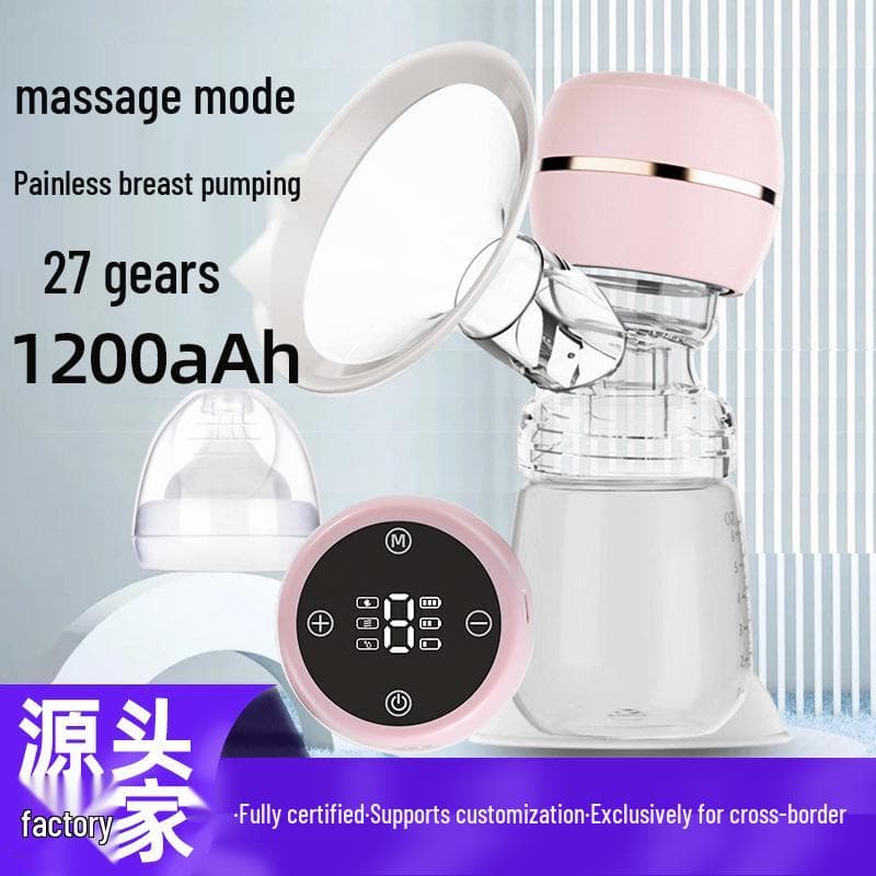 Tire-lait électrique intelligent rechargeable avec aspiration automatique indolore et massage