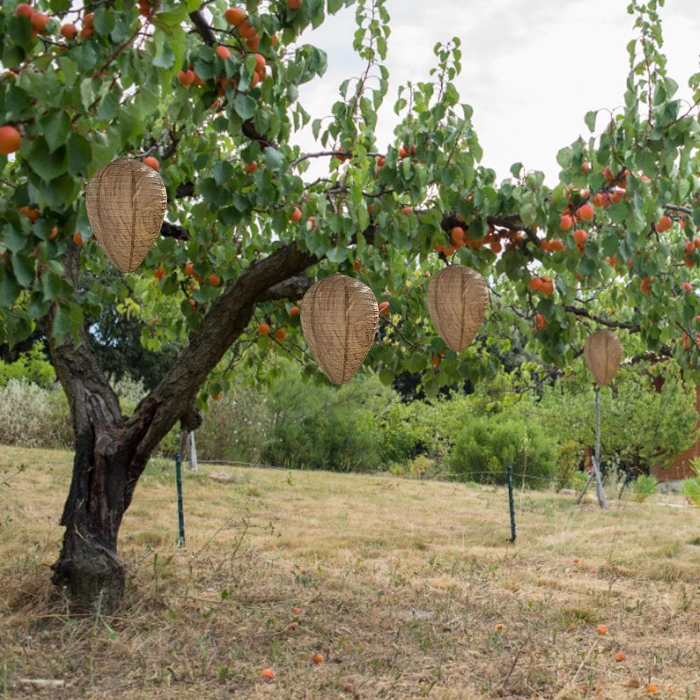 Répulsif Guêpe Réaliste Frelon Faux Nid de Guêpe Répulsif Frelons Piège Faux Sûr Répulsif de Jardin Sûr Piège pour Patio Extérieur marron