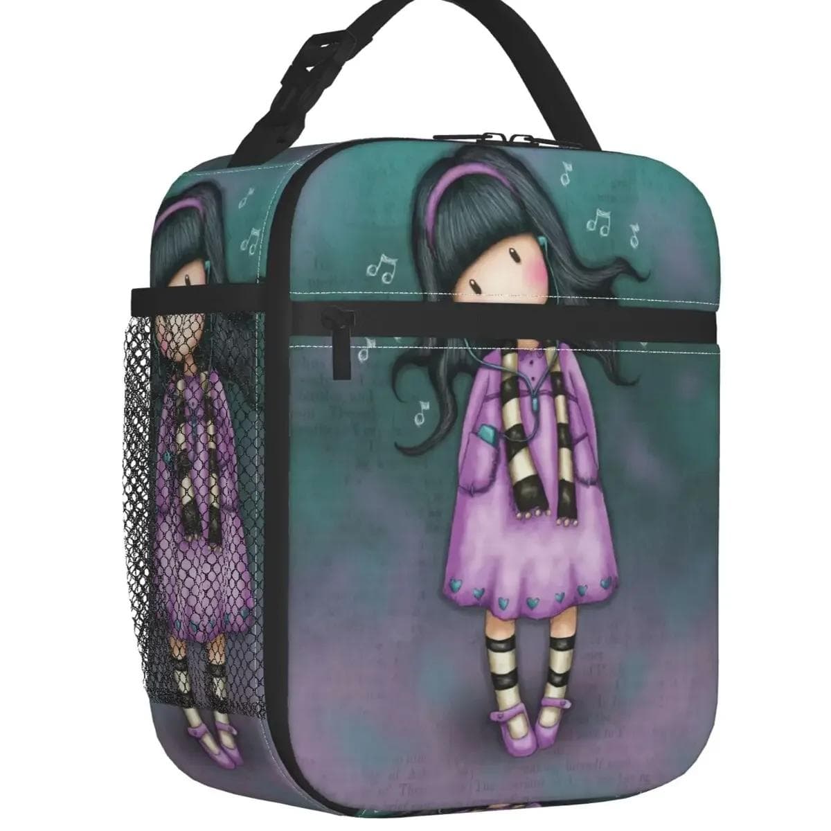 Boîte à déjeuner réutilisable Gorjuss Doll Imperméable Fille Anime Isotherme Glacière Nourriture Sac à déjeuner Isolé École Enfants