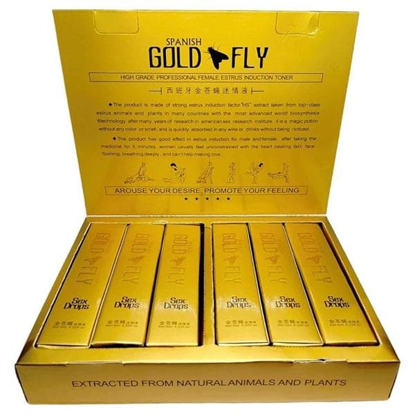 Gouttes excitantes Gold Fly pour femmes 12 sticks