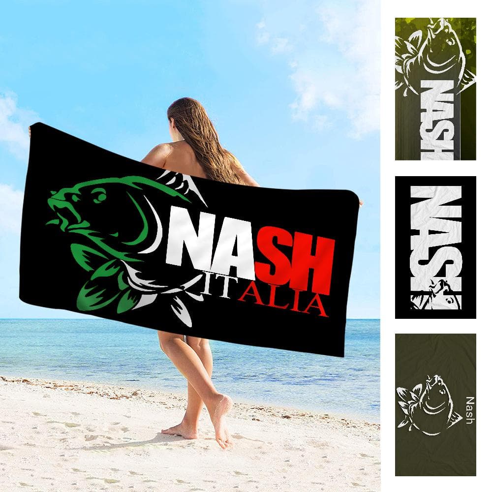 Serviette de pêche Nash Microfibre Serviette de plage Absorbante Séchage rapide Douce Yoga Natation Station balnéaire Alpinisme Serviette