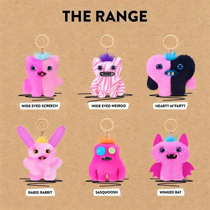 Fuggler Monstre aux Dents Drôles et Moches Peluches Porte-clés Fugglers Rose Bébé Poupées Peluches Pendentif Sacs Cadeaux Pas de Boîte