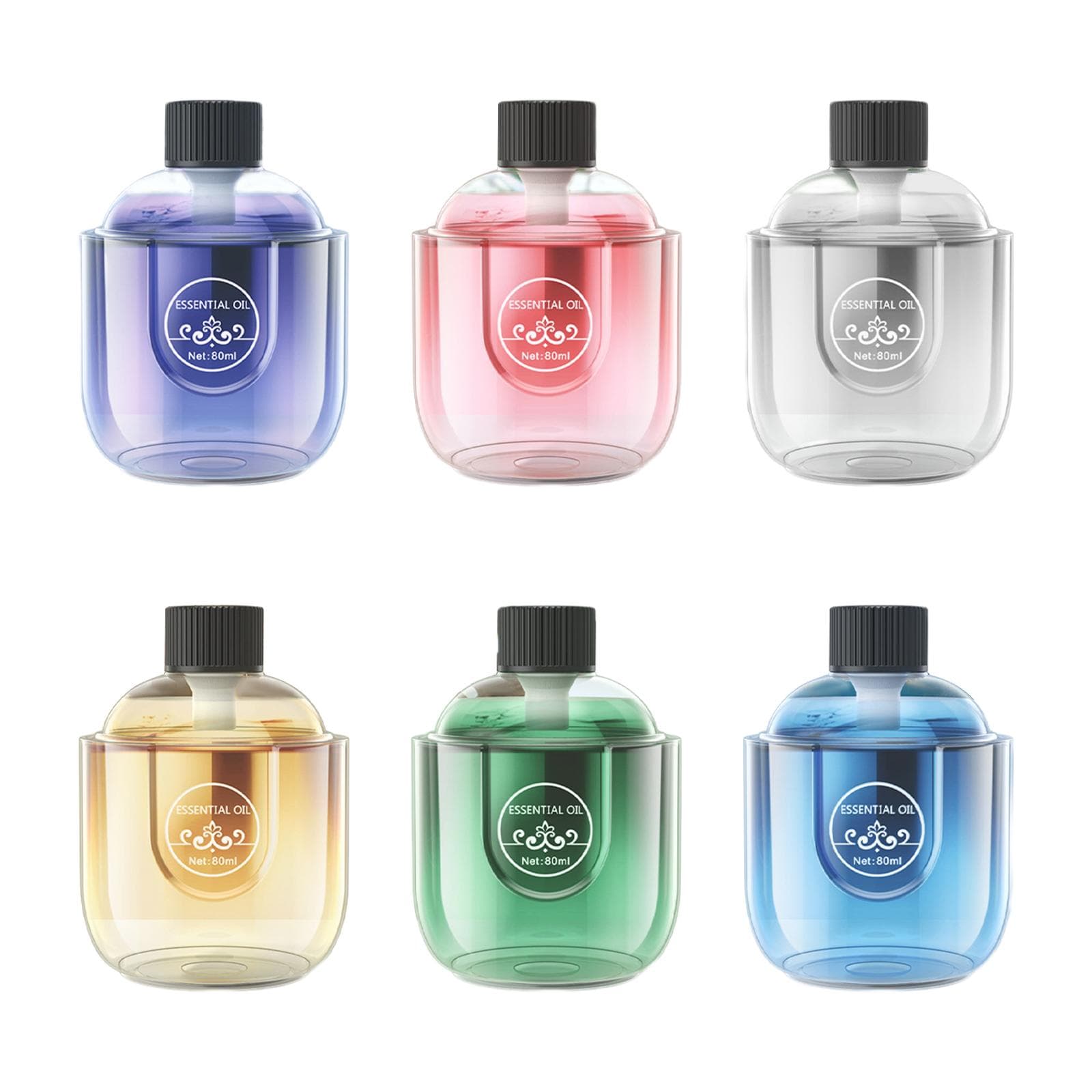 Huile Essentielle pour Diffuseur 80ml Parfum Longue Durée Huile Parfumée Huile Aromatique pour Yoga Ménage Maison Homme Femme Linge