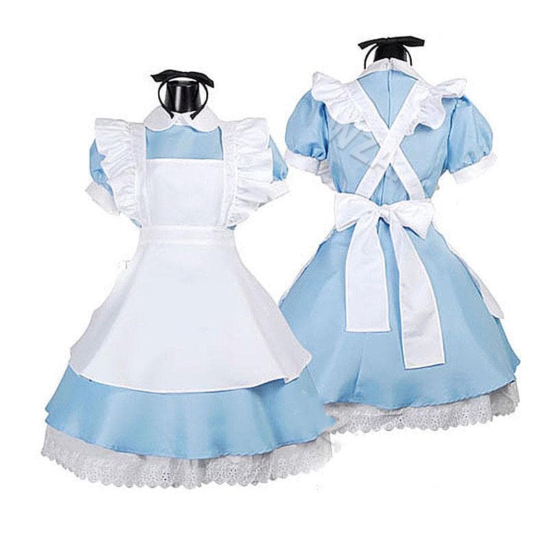Robe Lolita Alice bleu rose pour femmes, Costumes de demoiselle française, Costumes Anime, fête Cosplay cm