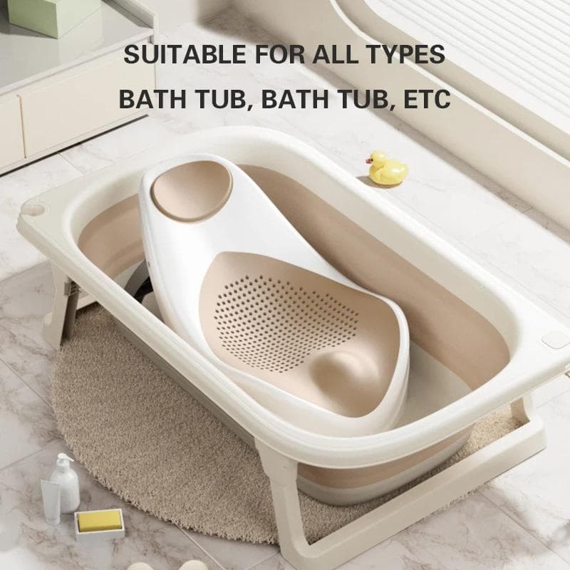 Baignoire pliante pour bébé, baignoire Portable pour douche de bébé avec détection de température, coussin antidérapant, baignoire pour