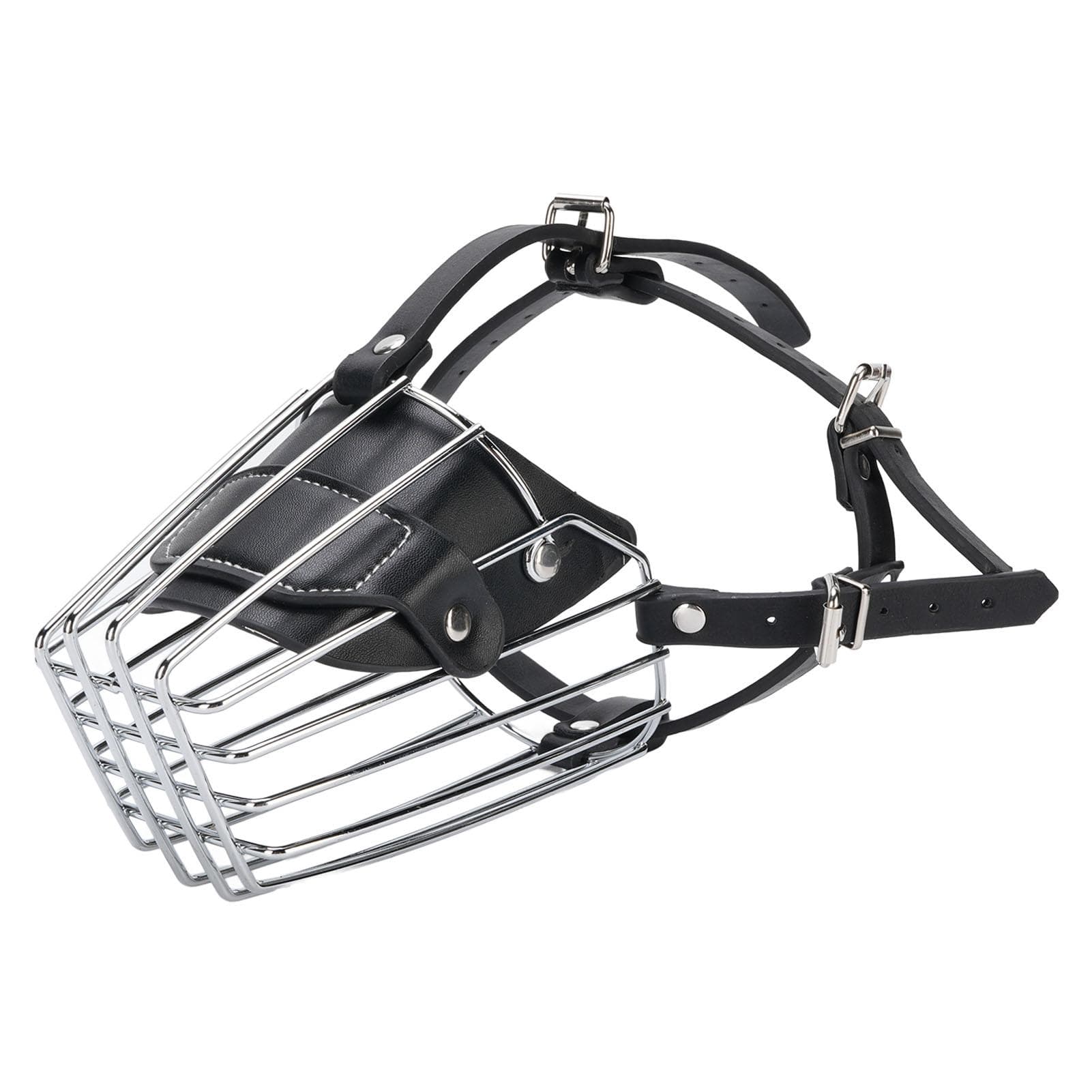 Muselière pour Berger Allemand Réglable Empêche les Aboiements Morsures Panier en Fil de Fer Couvre-Bouche Cage pour Chien Moyen Grand