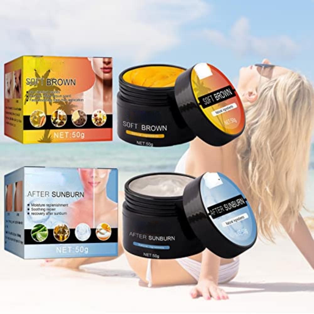Gel de bronzage, gel de bronzage brun, crème accélérateur de bronzage de 50 grammes, gel de luxe de bronzage intensif brun doux, crème de bronzage