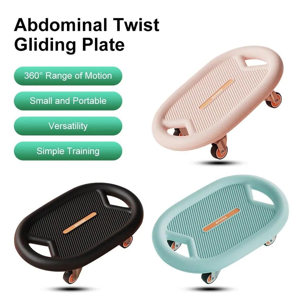 Plaque coulissante pour muscles abdominaux, rouleaux Ab muets, roue de Fitness abdominale, musculation, équipements portables, entraînement