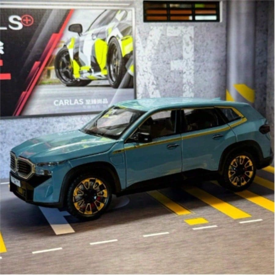 1 pièce Modèle de jouet de véhicule tout-terrain en alliage de zinc, modèle de voiture tout-terrain réaliste avec portes/capot ouvrants,