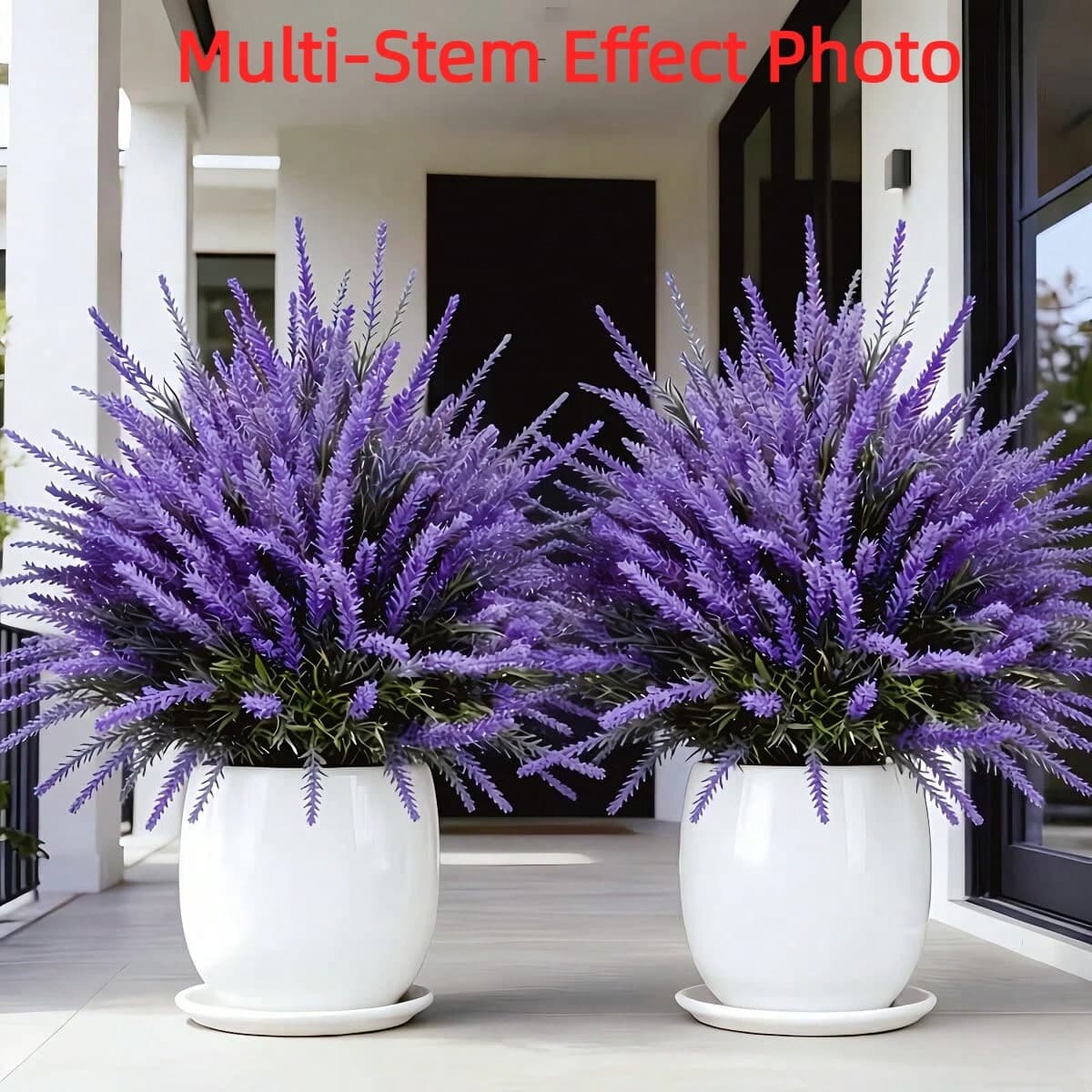 2 pièces Insert de sol en lavande violette simulée de style nordique, décoration minimaliste de printemps pour l'intérieur/extérieur, idéal pour