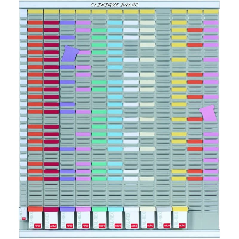 Nobo Kit planning annuel 13 colonnes 54 fentes