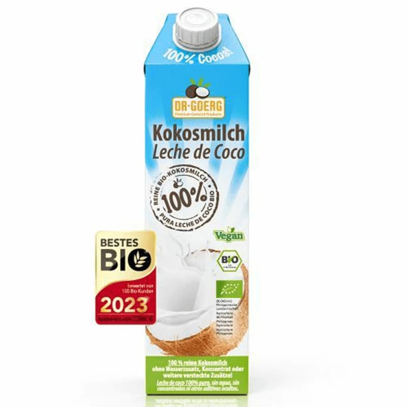 Boisson végétale à la noix de coco biologique, 1000 ml, Dr Goerg