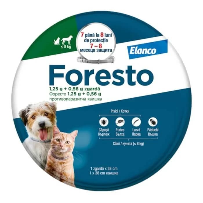 Collier Foresto pour chats et petits chiens, 1 pièce, Elanco