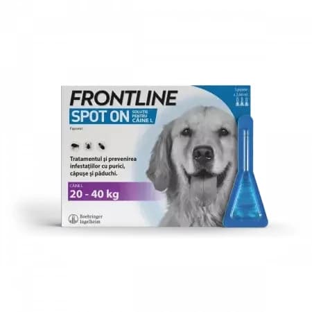 Frontline Spot On L, 20-40 kg, 3 tuyaux, Frontline
