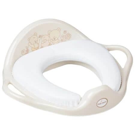 Réducteur de toilette souple, ours, beige, Tega Baby
