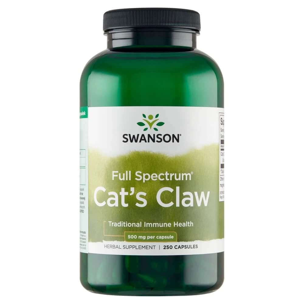 Swanson Cat's Claw, griffe de chat 500 mg, 250 gélules