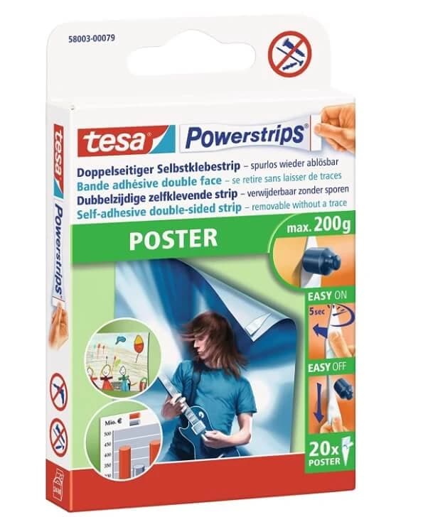 Tesa, Ruban adhésif double face, 20 pièces