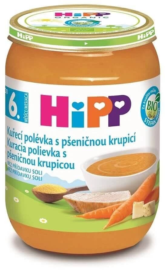 HiPP BIO Soupe de poulet à la semoule de blé 190 g