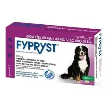 Fypryst 402 mg Chiens de plus de 40 kg Solution pour perfusion cutanée pour chiens 1 pc