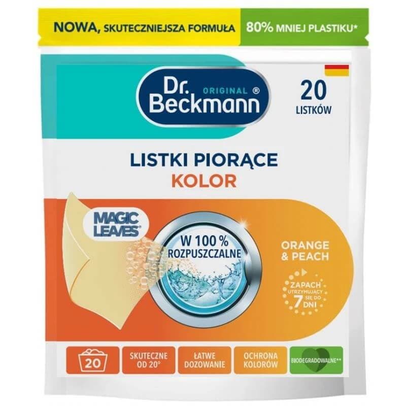 Beckmann, feuilles de lavage, orange et pêche, couleur, 20 pièces