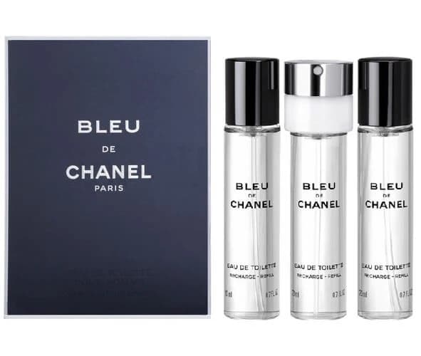 Chanel Bleu de Chanel Pour Homme Eau de Toilette + recharges 3x20 ml