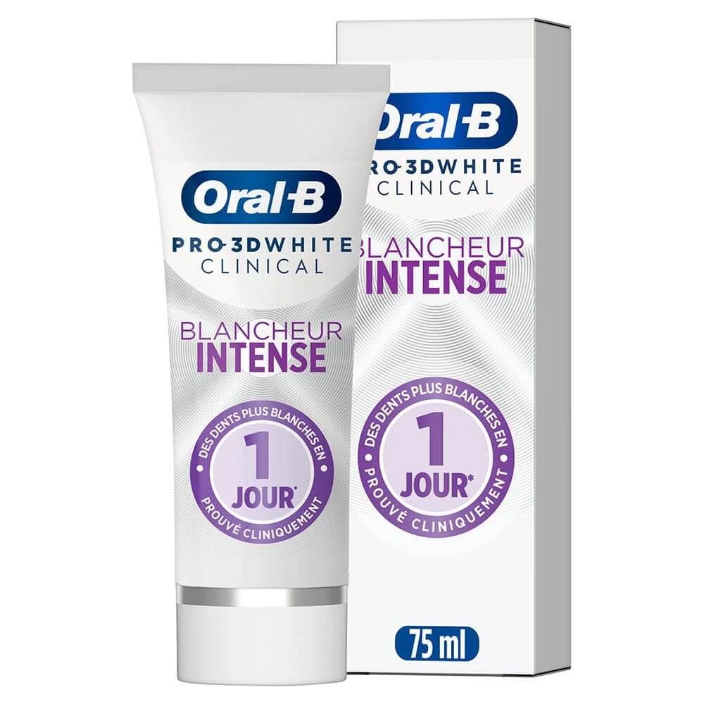 Oral-B Pro 3D White Clinical Dentifrice Blancheur intense 75ml