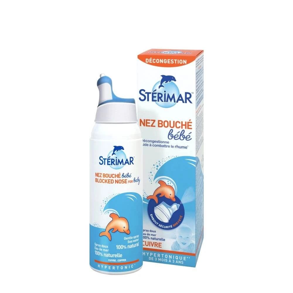 Sterimar Spray Doux nez bouché Bébé Enrichie en cuivre 100ml